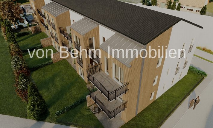 Moderne Wohnanlage mit Holz- und Putzfassade_4