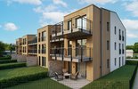 Moderne Wohnanlage mit Holz- und Putzfassade_1.1