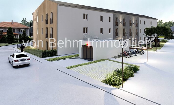 Moderne Wohnanlage mit Holz- und Putzfassade_5