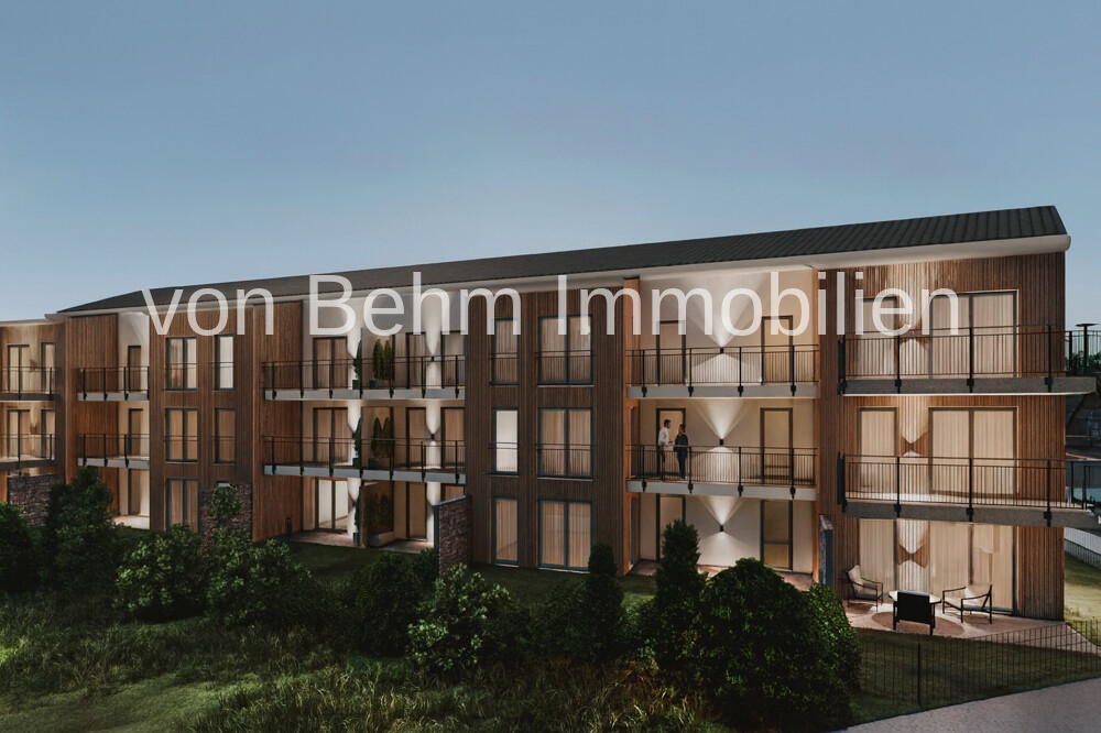 Moderne Wohnanlage mit Holz- und Putzfassade_2